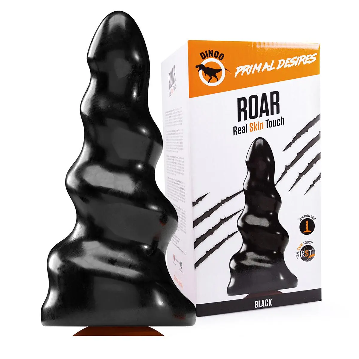 Dinoo - Primal Desires Extra Grote Dildo Met Zuignap Roar - Zwart 1 Dinoo - Primal Desires Extra Grote Dildo Met Zuignap Roar - Zwart
