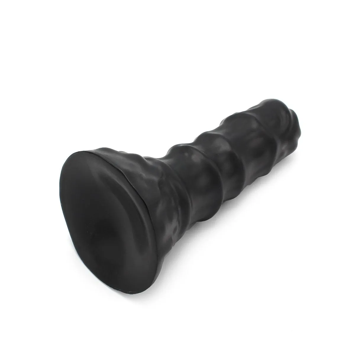 Dinoo - XXL Anaal Dildo Met Ribbels Van TPE - Zwart 8 Dinoo - XXL Anaal Dildo Met Ribbels Van TPE - Zwart - Afbeelding 8
