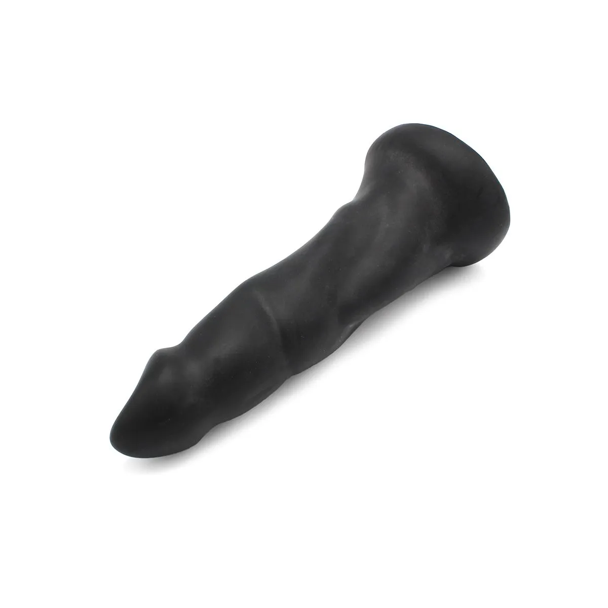 Dinoo - XXL Anaal Dildo Met Dikke Ribbels En Puntige Eikel Van TPE - Zwart 6 Dinoo - XXL Anaal Dildo Met Dikke Ribbels En Puntige Eikel Van TPE - Zwart - Afbeelding 6