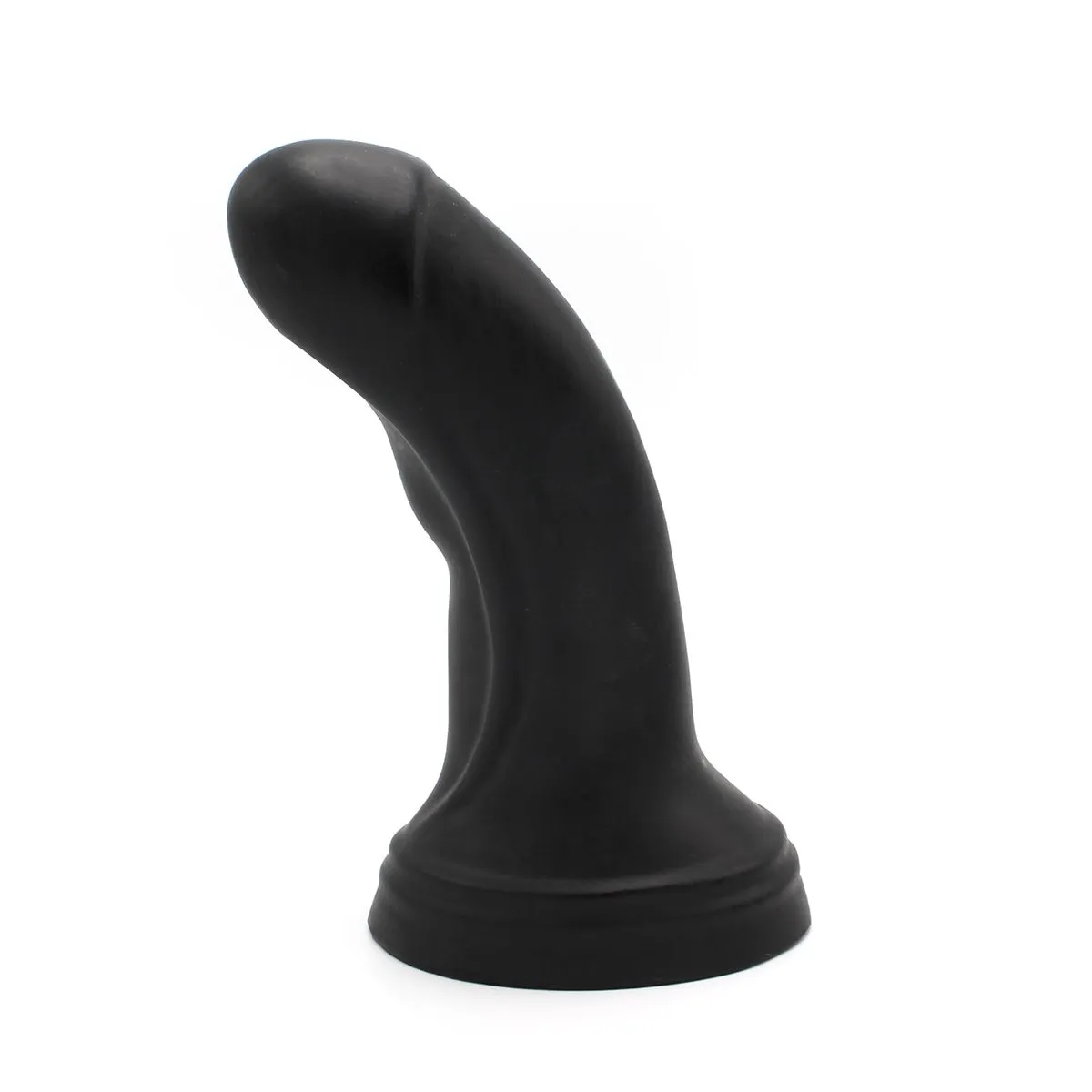 Dinoo - XXL Anaal Dildo Met Kromming Van TPE - Zwart 3 Dinoo - XXL Anaal Dildo Met Kromming Van TPE - Zwart - Afbeelding 3