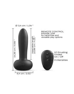 Dorcel - Deep Thrust Stotende Buttplug Met Afstandsbediening -Sex Toys winkel Dorcel Deep Thrust Stotende Buttplug met Afstandsbediening 9