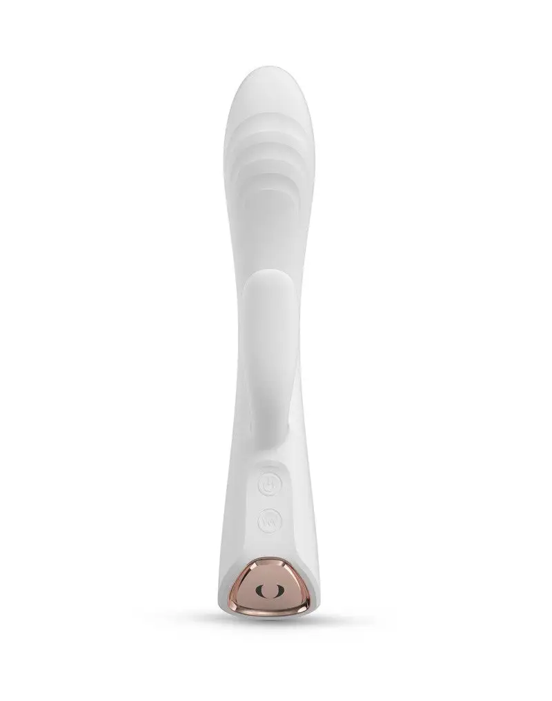 Dorcel - FLEXI RABBIT Verwarmde Tarzan Vibrator - Wit 3 Dorcel - FLEXI RABBIT Verwarmde Tarzan Vibrator - Wit - Afbeelding 3