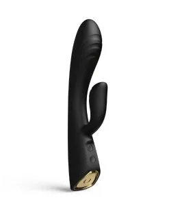 Dorcel - FLEXI RABBIT Verwarmde Tarzan Vibrator - Zwart