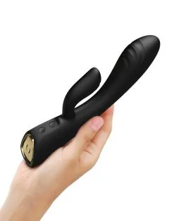 Dorcel - FLEXI RABBIT Verwarmde Tarzan Vibrator - Zwart -Sex Toys winkel Dorcel FLEXI RABBIT Verwarmde Tarzan Vibrator zwart 4