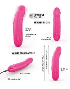Dorcel - Real Vibration S Magenta 2.0 Oplaadbare Realistische Vibrator - Roze -Sex Toys winkel Dorcel Real Vibration S magenta 2 0 oplaadbare realistische vibrator roze 5