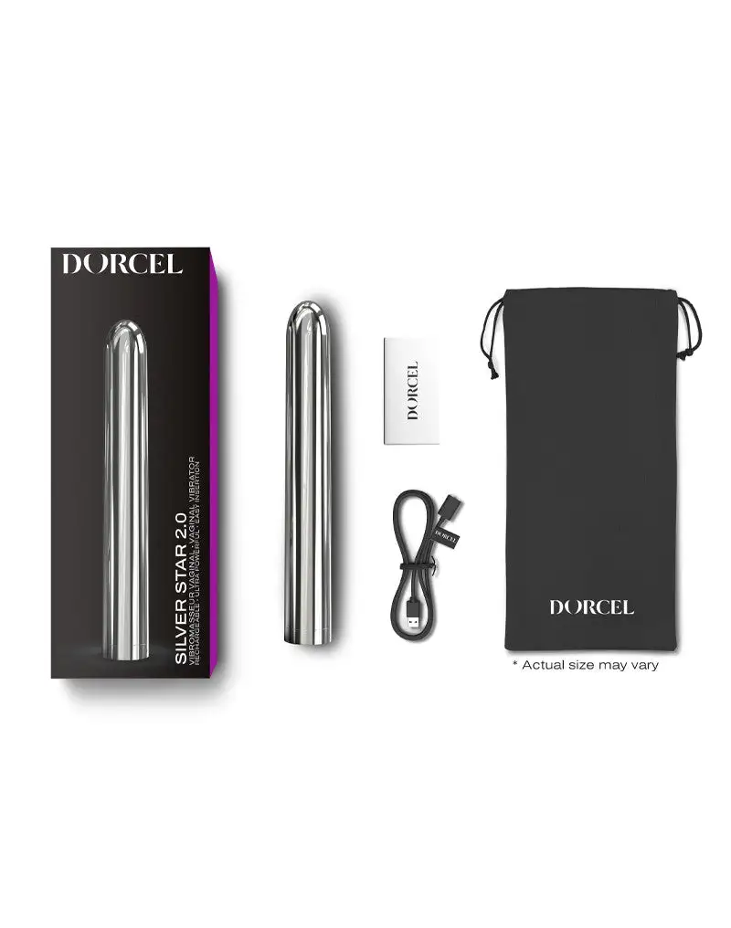 Dorcel - Silver Star 2.0 Bullet Vibrator - Zilver 2 Dorcel - Silver Star 2.0 Bullet Vibrator - Zilver - Afbeelding 2