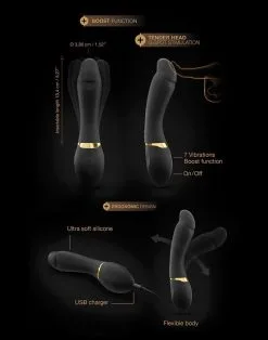 Dorcel - Tenderspot Flexibele G-spot Vibrator - Zwart 13 Dorcel - Tenderspot Flexibele G-spot Vibrator - Zwart -Sex Toys winkel Dorcel Tenderspot Flexibele G spot Vibrator zwart 7