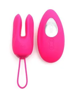 Dorr - Rabbit Vibrerend Eitje + Opleg Vibrator Ozzy - Roze -Sex Toys winkel Dorr rabbit vibrerend eitje opleg vibrator OZZY roze 3