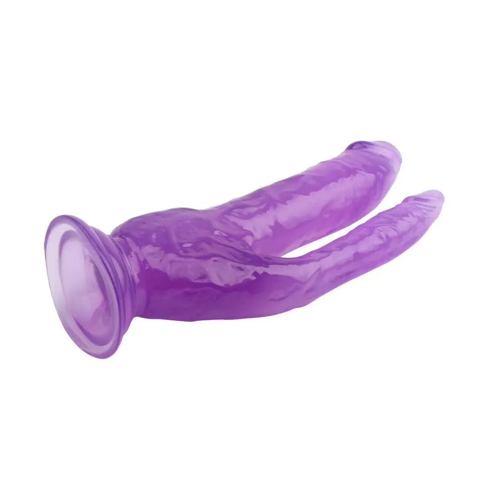CHISA Dubbele Dildo 20 Cm - Paars 3 CHISA Dubbele Dildo 20 Cm - Paars - Afbeelding 3