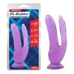 CHISA Dubbele Dildo 20 Cm - Paars 9 CHISA Dubbele Dildo 20 Cm - Paars -Sex Toys winkel Dubbele dildo 20 cm paars 5