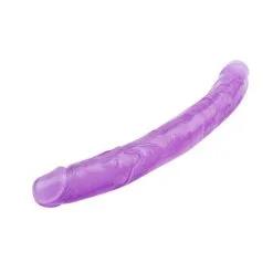 CHISA Dubbele Dildo 32,5 Cm - Paars -Sex Toys winkel Dubbele dildo 325 cm paars 3