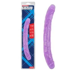 CHISA Dubbele Dildo 32,5 Cm - Paars -Sex Toys winkel Dubbele dildo 325 cm paars 5