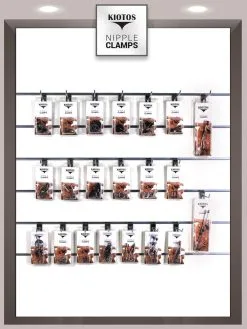 Kiotos Leather Duivelse Tepelklemmen - Zwart -Sex Toys winkel Duivelse Tepelklemmen zwart 3