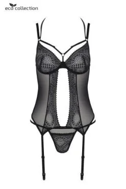 ECO Fashion ECO Passion - Drosera Corset & String - Zwart