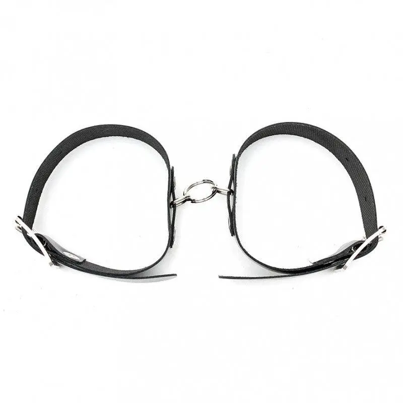 Rimba Bondage Play Eenvoudige Leren Voetboeien Met Ring 2 Rimba Bondage Play Eenvoudige Leren Voetboeien Met Ring - Afbeelding 2