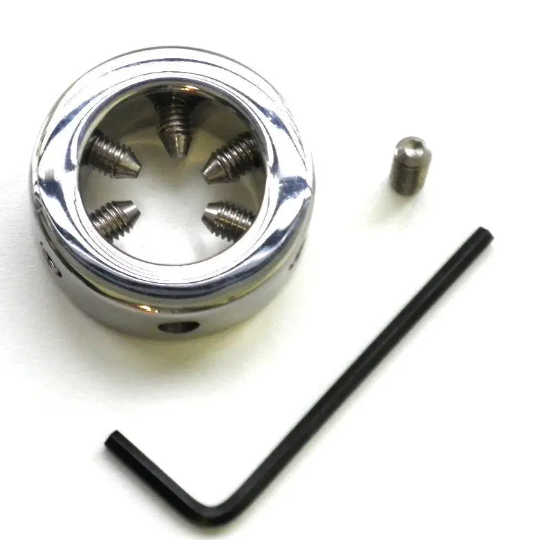 Kiotos Steel Eikelring RVS Met Spikes - 35 Mm 2 Kiotos Steel Eikelring RVS Met Spikes - 35 Mm - Afbeelding 2