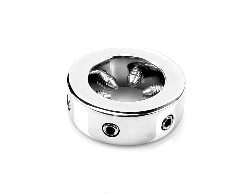 Kiotos Steel Eikelring RVS Met Spikes - 35 Mm 1 Kiotos Steel Eikelring RVS Met Spikes - 35 Mm