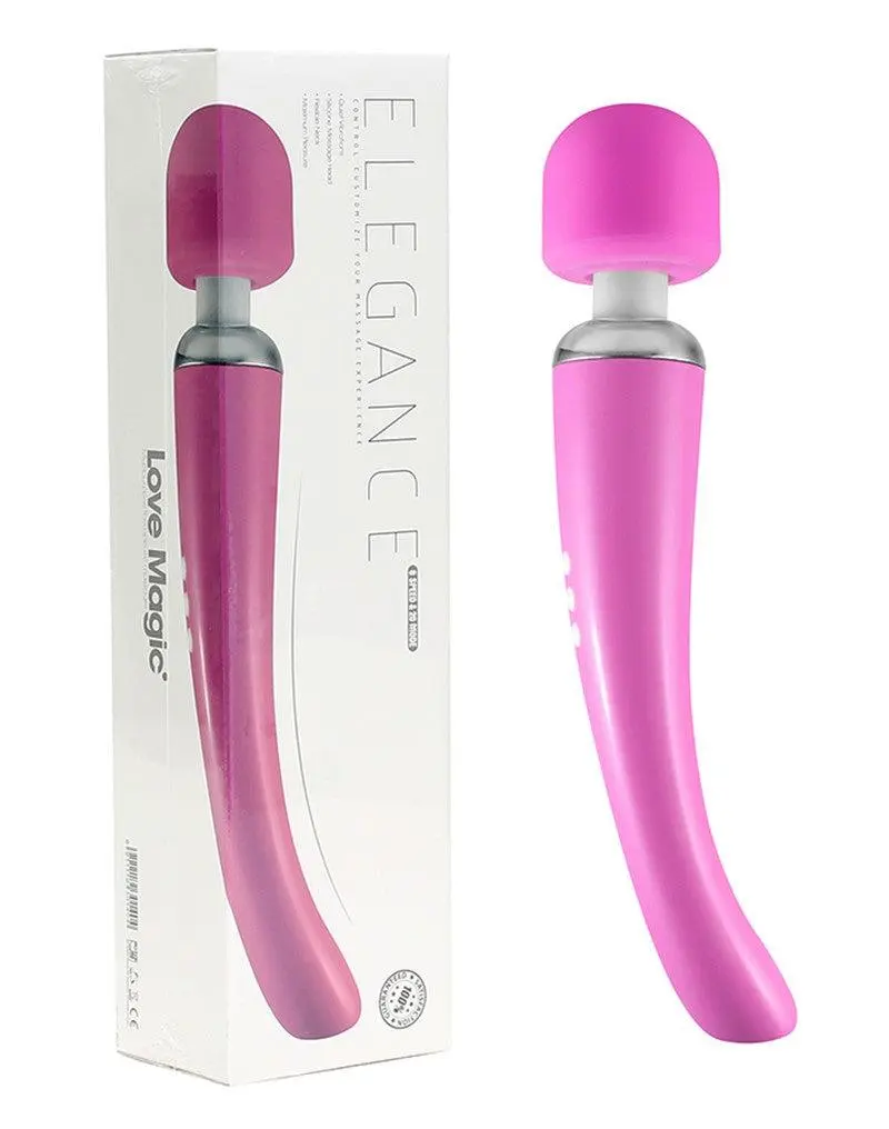 Love Magic Elegance Wand Vibrator Oplaadbaar - Roze 1 Love Magic Elegance Wand Vibrator Oplaadbaar - Roze
