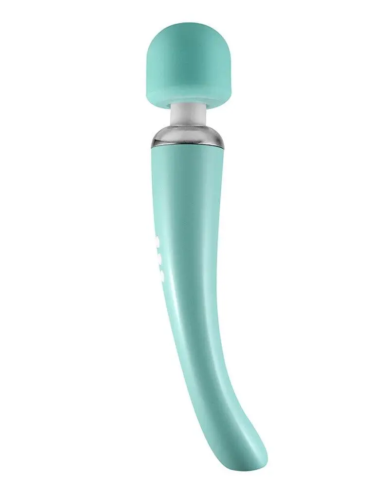 Love Magic Elegance Wand Vibrator Oplaadbaar - Turquoise 2 Love Magic Elegance Wand Vibrator Oplaadbaar - Turquoise - Afbeelding 2