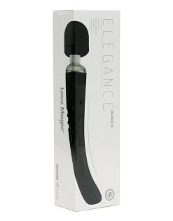 Love Magic Elegance Wand Vibrator - Oplaadbaar - Zwart 6 Love Magic Elegance Wand Vibrator - Oplaadbaar - Zwart -Sex Toys winkel Elegance Wand Vibrator oplaadbaar zwart 3