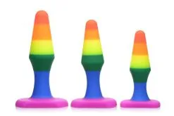Frisky - Rainbow Siliconen 3-delige Anaal Plug Set
