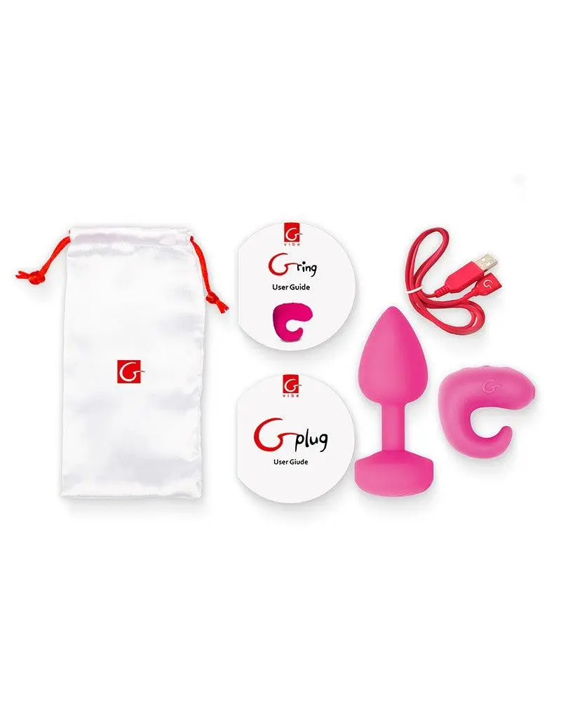 G-Vibe - G-kit Met Gring Vinger Vibrator En Gplug Vibrerende Buttplug - Roze 5 G-Vibe - G-kit Met Gring Vinger Vibrator En Gplug Vibrerende Buttplug - Roze - Afbeelding 5