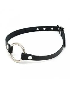 Rimba Bondage Play Gag Met Metalen O-ring - Verstelbaar