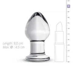 Gildo - Glazen Buttplug No. 26 - 9 X 4.3 Cm - Transparant -Sex Toys winkel Gildo Glazen Buttplug No 26 9 x 4 3 cm Transparant 3