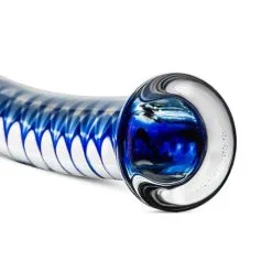 Gildo - Glazen G-Spot Dildo No. 4 - Transparant/Blauw -Sex Toys winkel Gildo Glazen G Spot Dildo No 4 TransparantBlauw 4