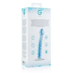 Gildo - Glazen G-Spot Dildo No. 4 - Transparant/Blauw -Sex Toys winkel Gildo Glazen G Spot Dildo No 4 TransparantBlauw 7
