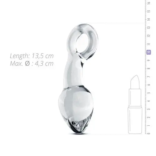Gildo - Glazen Prostaat Buttplug Met Ring No. 13 - Transparant 3 Gildo - Glazen Prostaat Buttplug Met Ring No. 13 - Transparant - Afbeelding 3