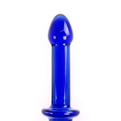 Kiotos Glass Glazen Dildo Blue Double -Sex Toys winkel Glazen Dildo Blue Double 3