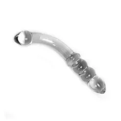 Kiotos Glass Glazen Dildo Curve - Transparant