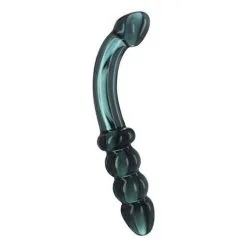 Prisms Erotic Glass Glazen G-Spot-/Prostaat Dildo Hamsa - Smoky Jade