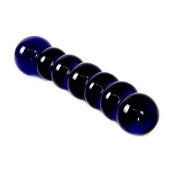 Kiotos Glass Glazen Dildo Met Blauwe Ballen
