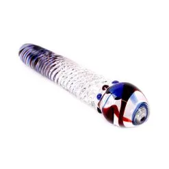 Kiotos Glass Glazen Dildo Recht - Rood/Blauw/transparant 6 Kiotos Glass Glazen Dildo Recht - Rood/Blauw/transparant -Sex Toys winkel Glazen dildo recht roodblauwtransparant 3