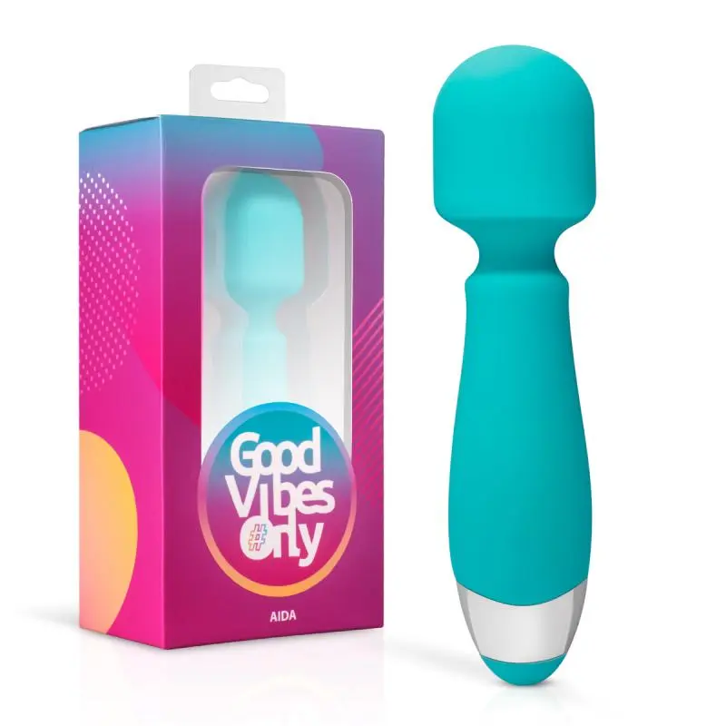 Good Vibes Only - Aida Wand Massager - Turquoise 2 Good Vibes Only - Aida Wand Massager - Turquoise - Afbeelding 2
