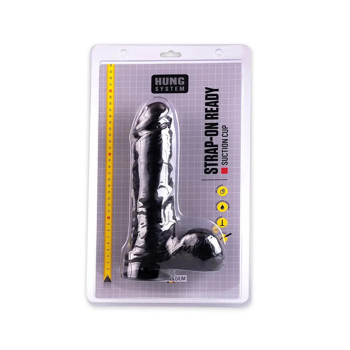 HUNG System - Lil Dildo Met Vac-U-Lock- Large - Zwart 6 HUNG System - Lil Dildo Met Vac-U-Lock- Large - Zwart - Afbeelding 6