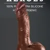 Heroes Dildo Met Zuignap 19 X 4,5 Cm - Bruin