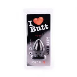 I Love Butt I ♥ Butt - Bolvormige Buttplug - S - Zwart -Sex Toys winkel I Butt Bolvormige Buttplug S zwart 5