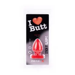 I Love Butt I ♥ Butt - Bolvormige Buttplug - Rood -Sex Toys winkel I Butt Bolvormige Buttplug rood 5