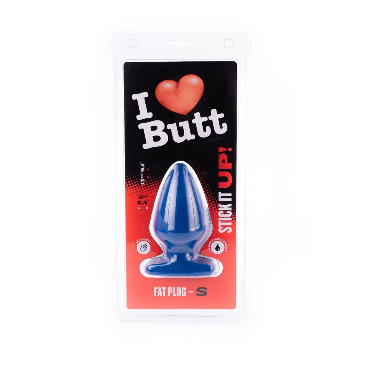 I Love Butt I ♥ Butt - Dikke Buttplug - S - Blauw 5 I Love Butt I ♥ Butt - Dikke Buttplug - S - Blauw - Afbeelding 5