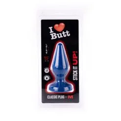 I Love Butt I ♥ Butt - Klassieke Buttplug - M - Blauw -Sex Toys winkel I Butt Klassieke Buttplug M blauw 5