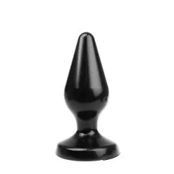 I Love Butt I ♥ Butt - Klassieke Buttplug - XL - Zwart