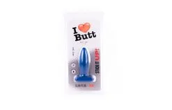 I Love Butt I ♥ Butt - Slanke Buttplug - M - Blauw -Sex Toys winkel I Butt Slanke Buttplug M Blauw 5