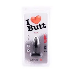 I Love Butt I ♥ Butt - Slanke Buttplug - S - Zwart -Sex Toys winkel I Butt Slanke Buttplug S zwart 5