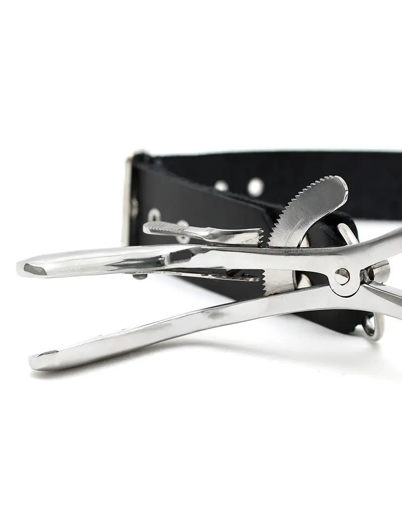 Rimba Bondage Play Jennings Mondklem Met Leren Nekstrap 4 Rimba Bondage Play Jennings Mondklem Met Leren Nekstrap - Afbeelding 4