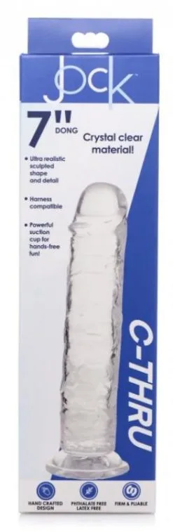 Jock C-Thru Transparante Dildo - 20 Cm 3 Jock C-Thru Transparante Dildo - 20 Cm -Sex Toys winkel Jock C Thru Transparante Dildo 20 cm 2