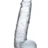 Jock C-Thru Transparante Dildo - 23 Cm