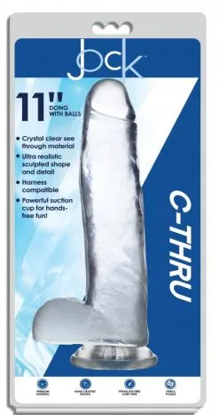 Jock C-Thru Transparante Dildo - 31 Cm -Sex Toys winkel Jock C Thru Transparante Dildo 31 cm 3